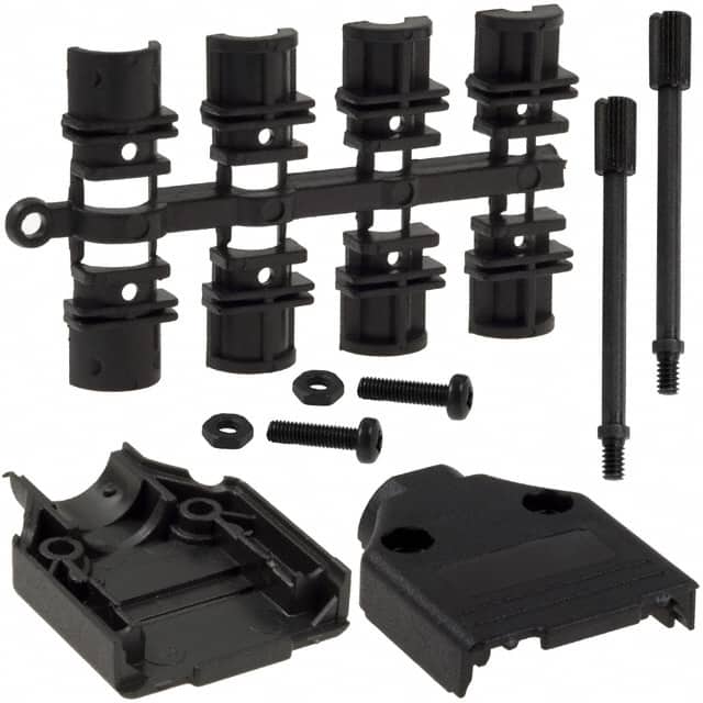 970-009-010-011 NorComp Inc.  Capots de connecteurs D-Sub en forme de D